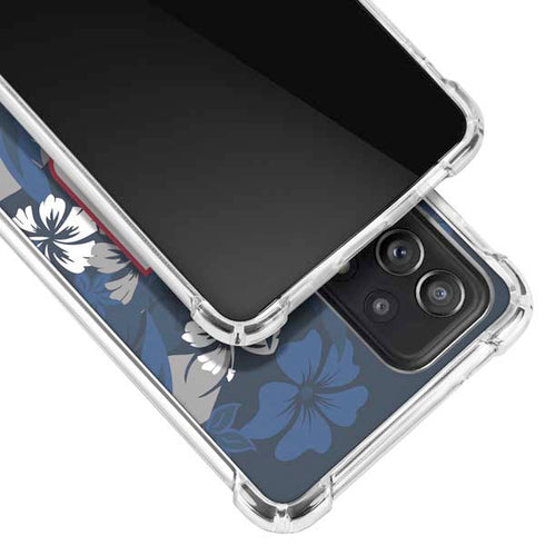 NFL New York Giants Tropical Print Galaxy A52 5G Clear Case